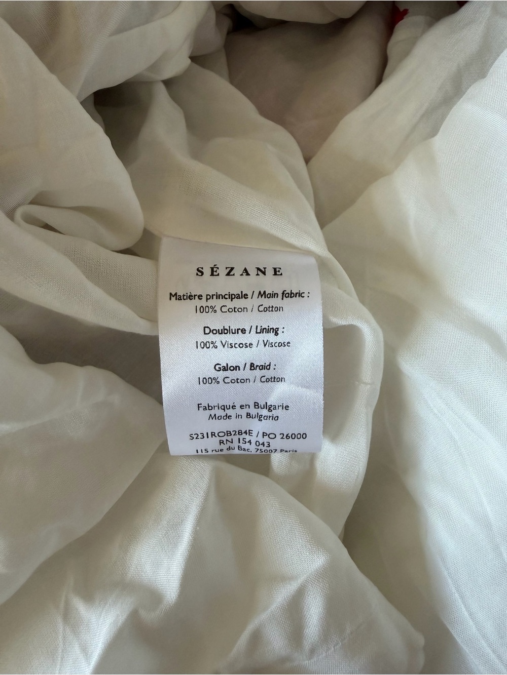 SÉZANE / FARM RIO spring bananas off white alamadee maxi dress - large - Picture 12 of 15